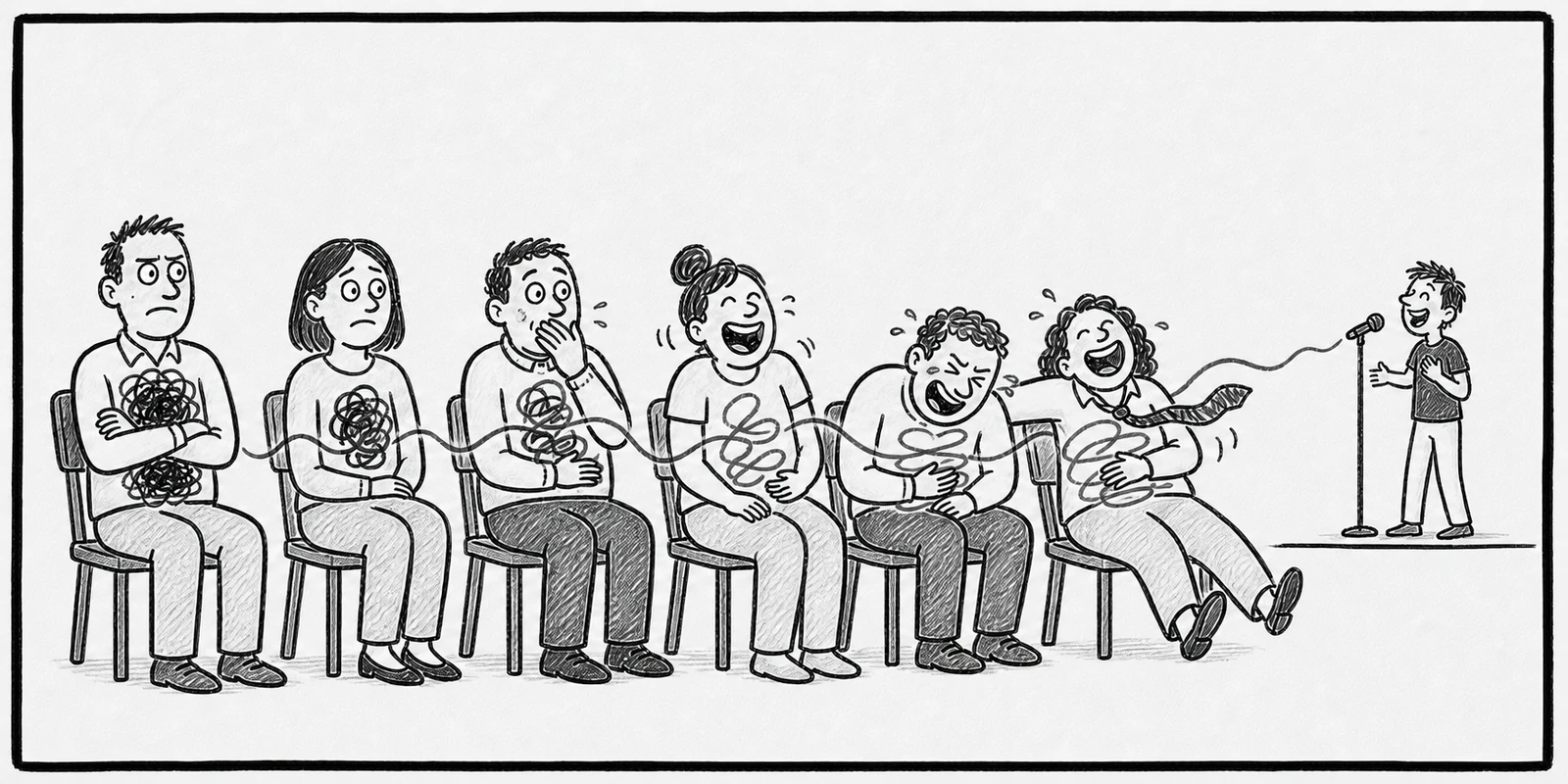 The Dalai Lama laughing, moments from a belly laugh
