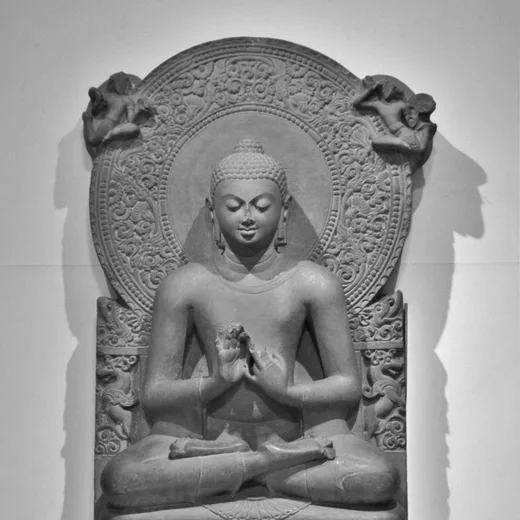 Stone sculpture of the Buddha